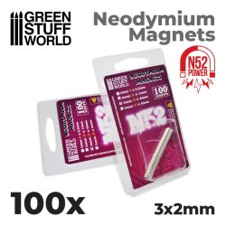 画像2: グリーンスタッフワールド[GSWD-9264]ネオジム磁石 3x2mm - 100 個入 (N52)