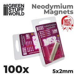 画像2: グリーンスタッフワールド[GSWD-9265]ネオジム磁石 5x2mm - 100 個入 (N52)