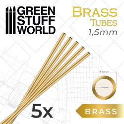 画像1: グリーンスタッフワールド[GSWD-9267]Brass Tubes 1.5mm