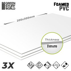 画像1: グリーンスタッフワールド[GSWD-9305]フォーム板 PVC 1 mm