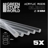 グリーンスタッフワールド[GSWD-9314]Acrylic Rods - Round 3 mm CLEAR