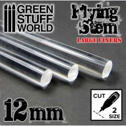 画像2: グリーンスタッフワールド[GSWD-9316]Acrylic Rods - Round 12 mm CLEAR