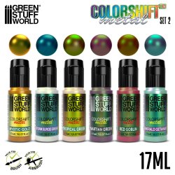 画像2: グリーンスタッフワールド[GSWC-9341]カメレオンカラーセット2 （各17ml６色セット）