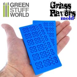 画像3: グリーンスタッフワールド[GSWD-1509]Silicone molds - Grass Paver