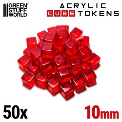 画像1: グリーンスタッフワールド[GSWD-1562]レッドキューブトークン 10mm