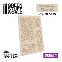 グリーンスタッフワールド[GSWD-9504]ステンシルシール レプタイルスキン(飛び石模様)