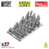 グリーンスタッフワールド[GSWD-1693]スケール ロケット＆ミサイルセット（1:48?1:35 スケール）