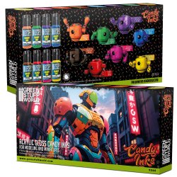 画像3: グリーンスタッフワールド[GSWC-9568]アクリル塗料 キャンディインク8色セット