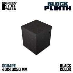 画像1: グリーンスタッフワールド[GSWD-1808]正四角柱ブロック台座 4x4 cmブラック