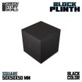 グリーンスタッフワールド[GSWD-1809]正四角柱ブロック台座 5x5 cmブラック
