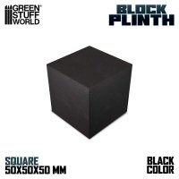 グリーンスタッフワールド[GSWD-1809]正四角柱ブロック台座 5x5 cmブラック