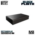 グリーンスタッフワールド[GSWD-1811]長方形ブロック台座15x10 cmブラック