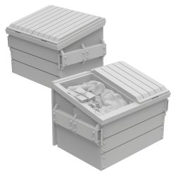 画像2: グリーンスタッフワールド[GSWD-1977]1/48スケール アメリカ商業用ゴミ箱（ダンプスター）