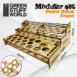 画像1: グリーンスタッフワールド[GSWD-9846]組立式塗料ラック フロント