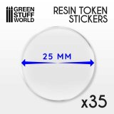 グリーンスタッフワールド[GSWD-2035]25mm 樹脂製トークンステッカー 35枚セット