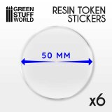 グリーンスタッフワールド[GSWD-2037]50mm 樹脂製トークンステッカー 6枚セット