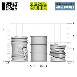 画像3: グリーンスタッフワールド[GSWD-2048]ミニチュア ドラム缶セット（1/48スケール）