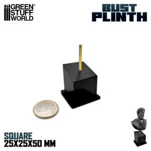 画像1: グリーンスタッフワールド[2137]Tapered Bust Plinth 2.5x2.5cm Black (1)