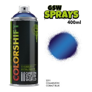 画像1: グリーンスタッフワールド[GSWC-2211]カメレオンメタリックカラースプレー コバルトブルー 400ml (1)