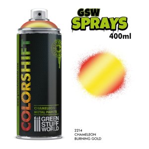 画像1: グリーンスタッフワールド[GSWC-2214]カメレオンメタリックカラースプレー バーニングゴールド 400ml (1)