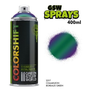 画像1: グリーンスタッフワールド[GSWC-2217]カメレオンメタリックカラースプレー ボレアリスグリーン 400ml (1)