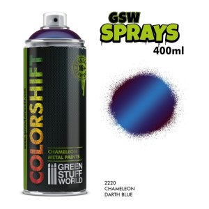 画像1: グリーンスタッフワールド[GSWC-2220]カメレオンメタリックカラースプレー ダースブルー 400ml (1)