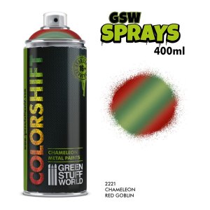 画像1: グリーンスタッフワールド[GSWC-2221]カメレオンメタリックカラースプレー レッドゴブリンブラウン 400ml (1)