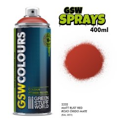 画像1: グリーンスタッフワールド[GSWC-2232]プライマーカラースプレー マットレッドラストブラウン 400ml