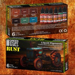 画像2: グリーンスタッフワールド[GSWC-10126]リキッドピグメント 錆再現用カラーセット