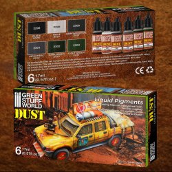 画像2: グリーンスタッフワールド[GSWC-10127]リキッドピグメント 埃再現用カラーセット