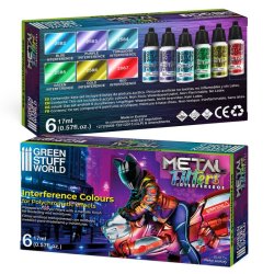 画像2: グリーンスタッフワールド[GSWC-10129]アクリル系塗料 メタルフィルター インターフィアレスカラーセット