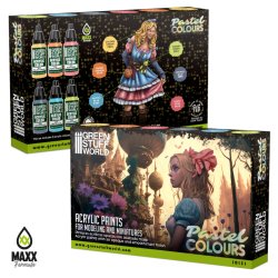 画像2: グリーンスタッフワールド[GSWC-10131]アクリル塗料セット パステルカラー
