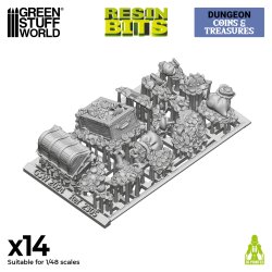 画像1: グリーンスタッフワールド[GSWD-2305]金銀の財宝と宝箱セット