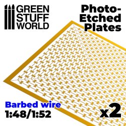 画像2: グリーンスタッフワールド[GSWD-10171]エッチングプレート 有刺鉄線(2シート入)
