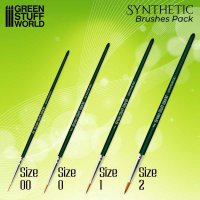 グリーンスタッフワールド[GSWD-10192]グリーンシリーズ 合成毛 丸筆セット