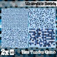 グリーンスタッフワールド[GSWD-2393]ウォータースライドデカール ヘックスツンドラカモ