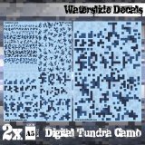 グリーンスタッフワールド[GSWD-2396]ウォータースライドデカール デジタルツンドラカモ