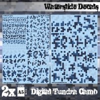 グリーンスタッフワールド[GSWD-2396]ウォータースライドデカール デジタルツンドラカモ