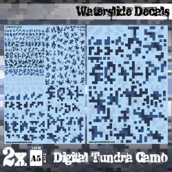 画像1: グリーンスタッフワールド[GSWD-2396]ウォータースライドデカール デジタルツンドラカモ