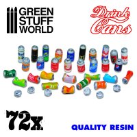 グリーンスタッフワールド[GSWD-2397]ジオラマアクセサリー 飲料用アルミ缶セット72個セット