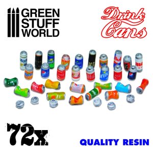 画像1: グリーンスタッフワールド[GSWD-2397]ジオラマアクセサリー 飲料用アルミ缶セット72個セット (1)