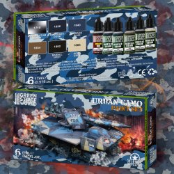画像3: グリーンスタッフワールド[GSWC-10275]アクリル塗料セット アーバンカモセット