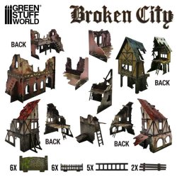 画像2: グリーンスタッフワールド[GSWD-2428]Broken City - Terrain Set