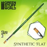 グリーンスタッフワールド[GSWD-2457]グリーンシリーズ 合成毛 平筆 サイズ 3