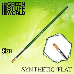 画像1: グリーンスタッフワールド[GSWD-2458]グリーンシリーズ 合成毛 平筆 サイズ 1