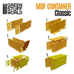 画像2: グリーンスタッフワールド[GSWD-10319]ジオラマアクセサリー 旧式輸送コンテナ(FDM/厚紙製)
