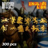 グリーンスタッフワールド[GSWD-2466]真ちゅう製英国風獅子紋章セット