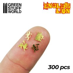 画像2: グリーンスタッフワールド[GSWD-2466]真ちゅう製英国風獅子紋章セット