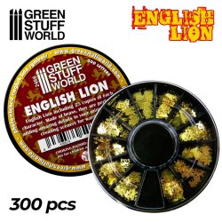 画像3: グリーンスタッフワールド[GSWD-2466]真ちゅう製英国風獅子紋章セット