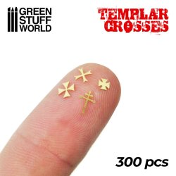 画像3: グリーンスタッフワールド[GSWD-2467]真ちゅう製テンプル騎士団十字紋章セット